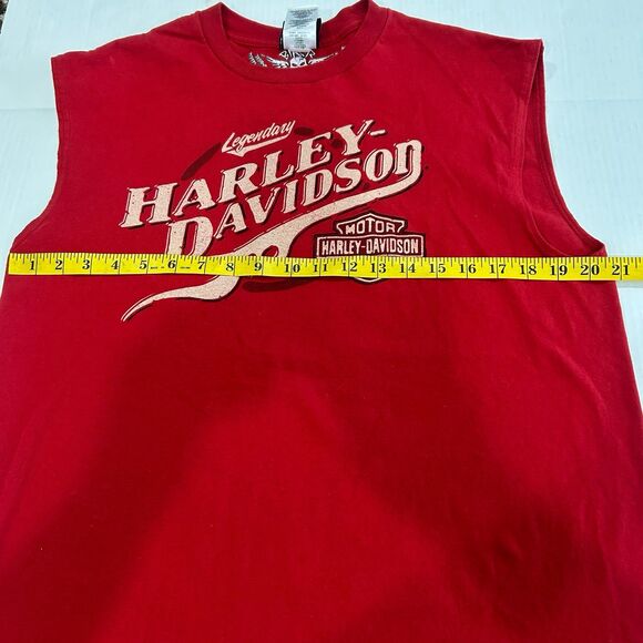 Cole Harley- Davidson Bluefield WV Men’s Size L Sleeveless T-Shirt. - Picture 9 of 11
